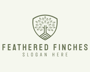 Eco Forest Shield logo design