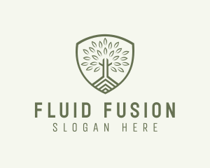 Eco Forest Shield logo design