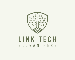 Eco Forest Shield logo design