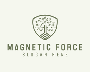 Eco Forest Shield logo design