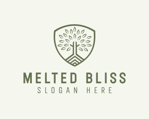 Eco Forest Shield logo design