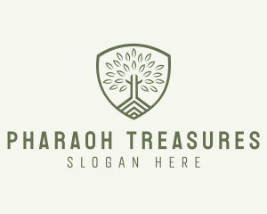 Eco Forest Shield logo design