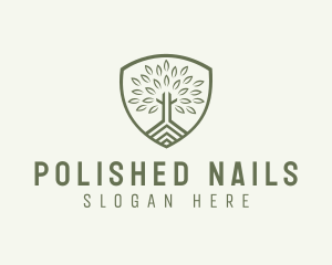 Eco Forest Shield logo design