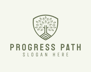 Eco Forest Shield logo design