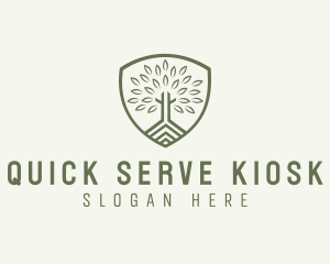 Eco Forest Shield logo design