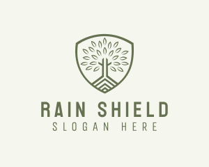 Eco Forest Shield logo design