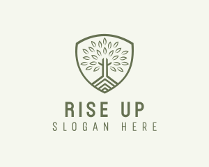 Eco Forest Shield logo design