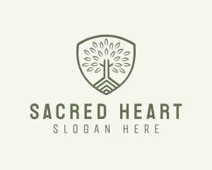 Eco Forest Shield logo design