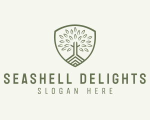 Eco Forest Shield logo design