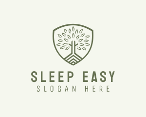 Eco Forest Shield logo design