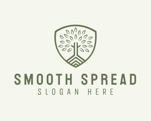 Eco Forest Shield logo design