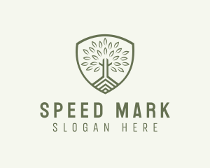 Eco Forest Shield logo design