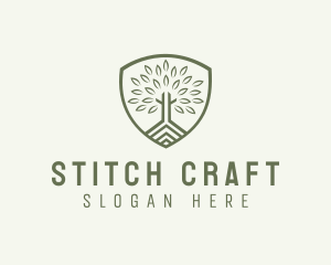 Eco Forest Shield logo design