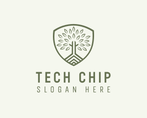 Eco Forest Shield logo design