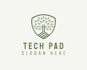 Eco Forest Shield logo design