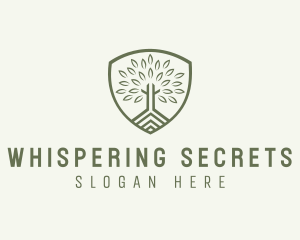 Eco Forest Shield logo design