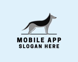 Standing Pet Dog Logo