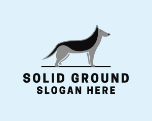 Standing - Standing Pet Dog logo design