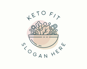 Keto - Salad Bowl Restaurant logo design