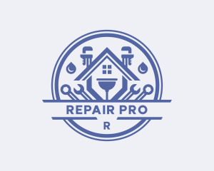 Plumber Repair Tools logo design