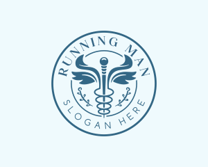 Pharmaceutical Healthcare Caduceus  Logo