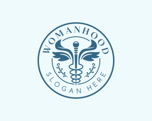 Pharmaceutical Healthcare Caduceus  Logo