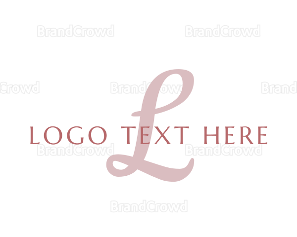 Pink Cursive Letter Logo | BrandCrowd Logo Maker