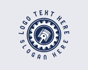 Piston Gear Mechanic logo design