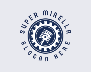 Piston Gear Mechanic Logo