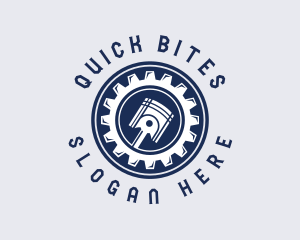 Equipment - Piston Gear Mechanic logo design
