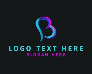 Modern Business Letter B  Logo