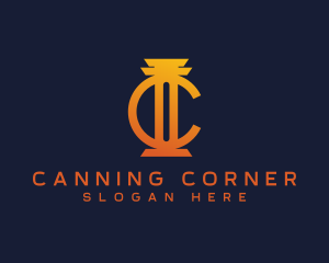 Concrete Construction Column logo design