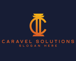 Concrete Construction Column logo design