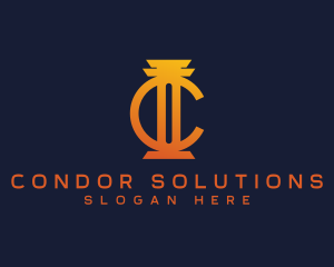 Concrete Construction Column logo design