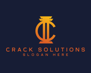 Concrete Construction Column logo design