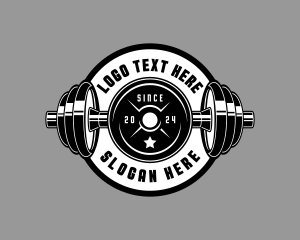 Training - Training Gym Weightlifting logo design