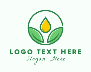 Droplet - Herbal Oil Extract logo design