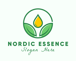 Herbal Oil Extract logo design