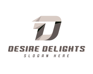 Logistics Courier Delivery Letter D logo design