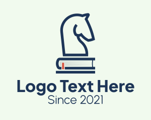 Academic - Horse Chess Book logo design
