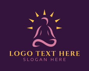 Pose - Sunrise Fitness Yoga logo design