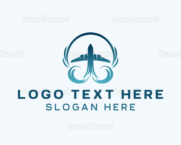 Pilot Airplane Travel Logo