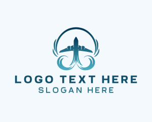 Flight - Pilot Airplane Travel logo design