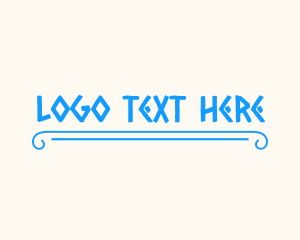 History - Blue Greek Restaurant logo design