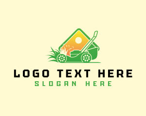 Trimmer - Lawn Mower Gardening logo design