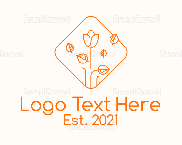 Orange Flower Stall Logo