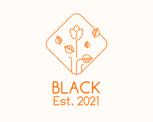 Diamond - Orange Flower Stall logo design