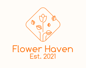 Orange Flower Stall  logo design