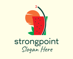 Sunset Watermelon Juice  Logo
