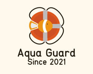 Lifeguard - Life Buoy Fish logo design